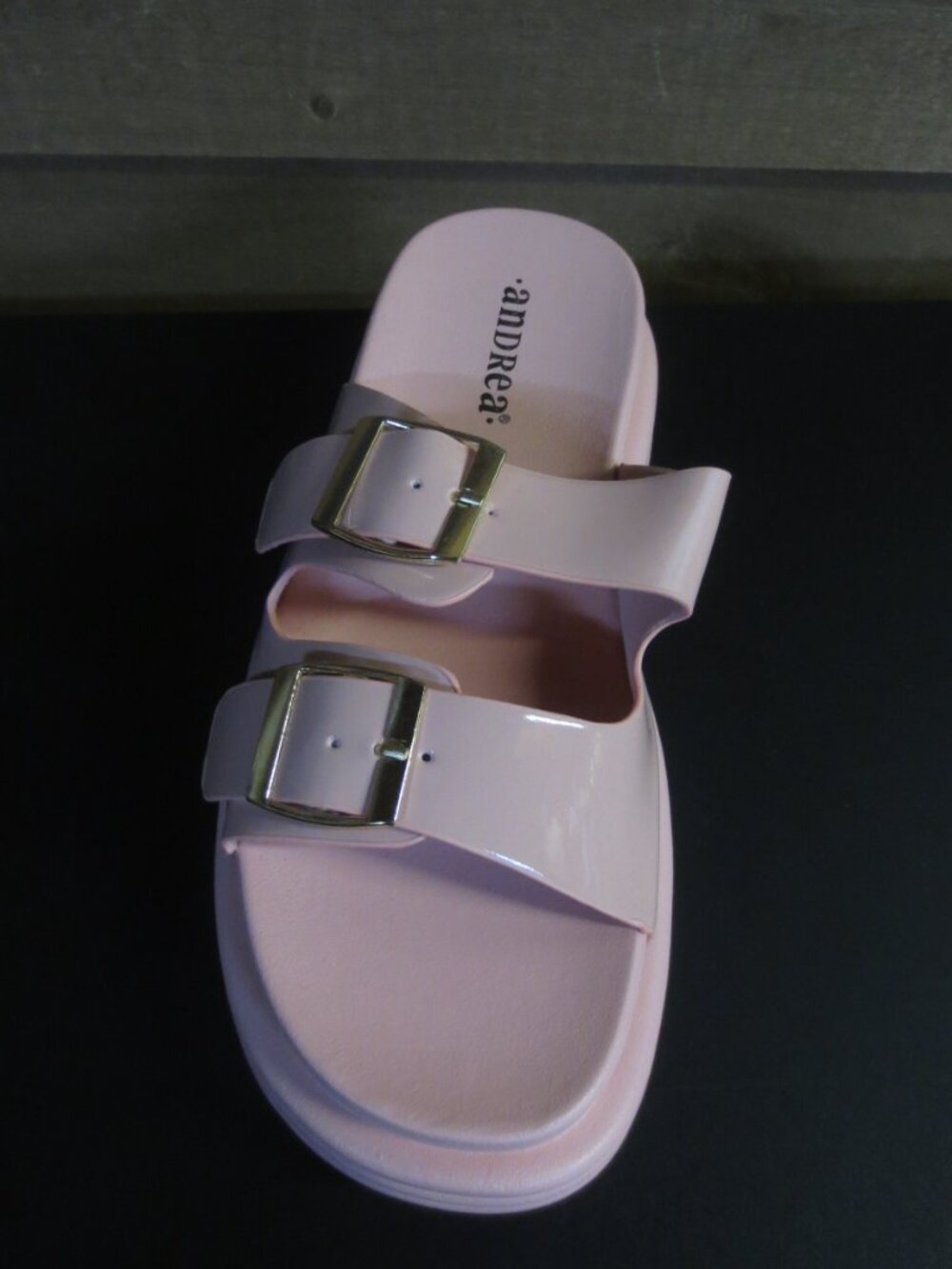 ANDREA WOMEN'S ROSA PINK SLIDE SANDALS - US SIZE 6
